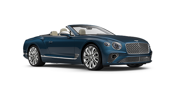 Modix GmbH Bentley GTC Mulliner convertible in Light Windsor Blue paint front 34